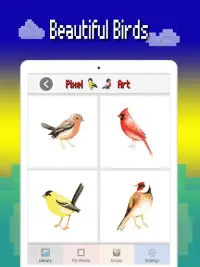 Vogels kleurnummer: Pixel art bird coloring 2019 Screen Shot 6