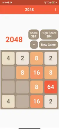 2048 لعبة ألغاز الأرقام الأصلية - YirmiKirkSekiz Screen Shot 1