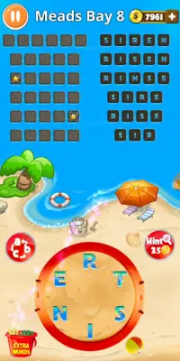 Words on Beach - Best Word Game for Holidays Screen Shot 3