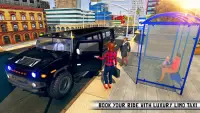 लक्ज़री लिमोसिन कार टैक्सी चालक: शहर लिमो गेम्स Screen Shot 0