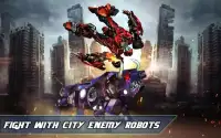 Angry Bull Attack Robot Transforming: Bull Games Screen Shot 9
