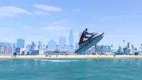 सुपर जेट स्की स्टंट्स - सागर रन रेसिंग Screen Shot 7