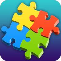 Jigsaw shapes puzzle for mind testing