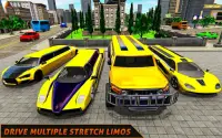 Limo Taxi Simulator 3D Big City Crazy Driving Game Screen Shot 11