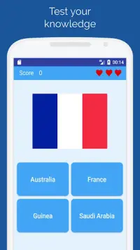 Flags of the countries - Quiz Screen Shot 0
