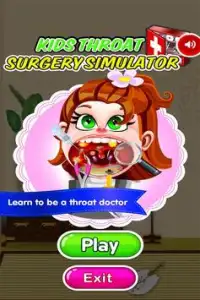 Kids Throat Surgery Simulator Screen Shot 0