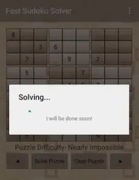Fast Sudoku Solver Screen Shot 1