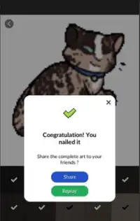 Cat Pixel Art - Cat Color By Number Screen Shot 2