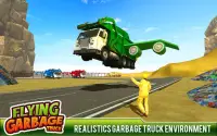 City Garbage Flying Truck- Flying Games Screen Shot 0