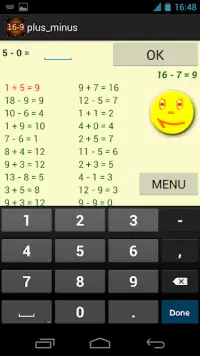 Addition and Subtraction Screen Shot 1