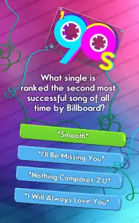Top 90s Music Trivia Quiz Game Screen Shot 6