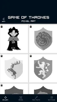 Game of Thrones Color by Number - GoT Pixel Art Screen Shot 7
