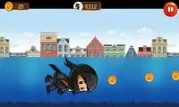 Talking Super Ninja Run Gold Screen Shot 3