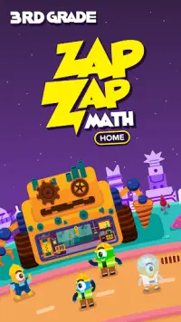 3rd Grade Math: Fun Kids Games -  Zapzapmath Home Screen Shot 0