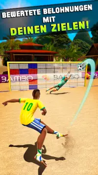 Schießen Tor - Beach Soccer Spiel Screen Shot 1