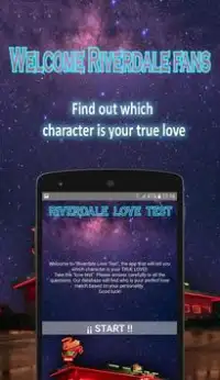 Riverdale LOVE TEST tv series. Archie or Jughead Screen Shot 1