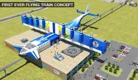 Terbang sky train simulator 2018 kereta futuristik Screen Shot 5