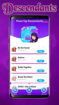 Piano Tap Tiles - Descendants 3 Screen Shot 0