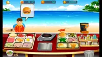 Beach Restaurant: Fast Food, Chef & Cooking Tycoon Screen Shot 1