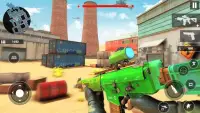 गन एक्शन गेम्स: गोली मारने वाले युद्ध हड़ताल Screen Shot 0