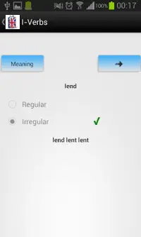 iVerbs English Irregular Verbs Screen Shot 4