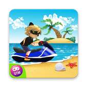 jetski Cat Noir racing 🐞