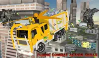 City Garbage Truck Flying Robot-Trash Truck Robot Screen Shot 12