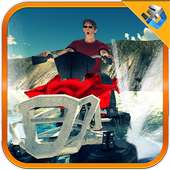 Quad-Bike-Strand Wasser Surfer & schwimmenden