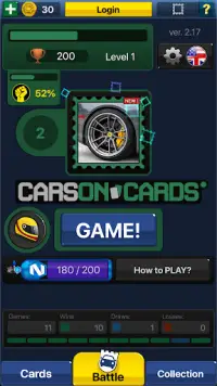 Cars on Cards Screen Shot 1