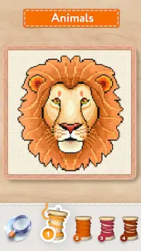 Magic Cross Stitch－للعبه رسم Screen Shot 2