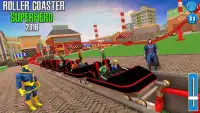 Superhero Sky high Roller Coaster Volcano Rush Screen Shot 2