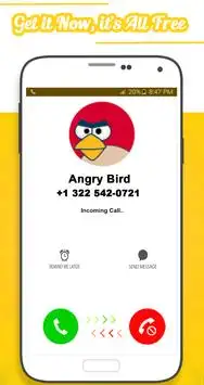 Call From Angry Bird Screen Shot 5