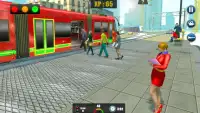 Gerçek Tramvay Sürüş Sim 2018: Şehir Tren Sürücüsü Screen Shot 8