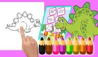 Dinosaur coloring book Educational dinosaur games Screen Shot 9