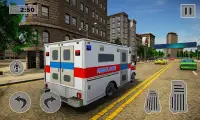 menyelamatkan kota ambulans robot transform Screen Shot 1