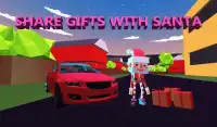 Santa Winter Snow Christmas Gift Spread Car Sim Screen Shot 1