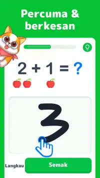 Permainan Matematik - Belajar Menambah & Menolak Screen Shot 0