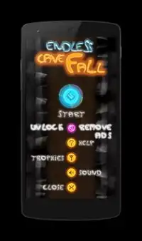 Endless Cave Fall - Arcade Screen Shot 1