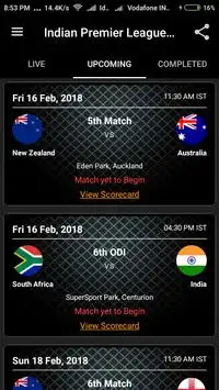 IPL 2018 Schedule Screen Shot 0