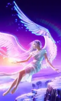 天使と神秘的な新しいジグソーパズル Screen Shot 2