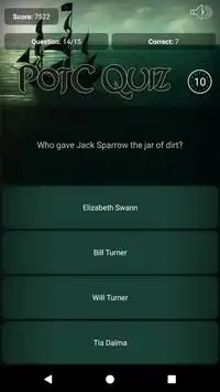 Quiz for Pirates of the Caribbean Screen Shot 1