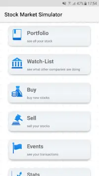 Stock Market Simulator Screen Shot 0