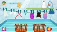 غسل الملابس لعبة للبنات Screen Shot 3