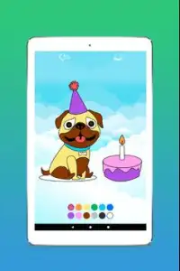Colorir para crianças: colorir o cachorro Screen Shot 6