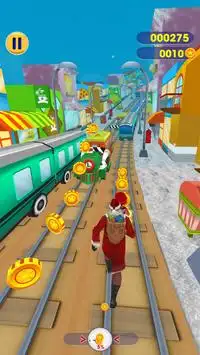 Subway Santa Xmas Surf: Subway Surfer 3D Screen Shot 5