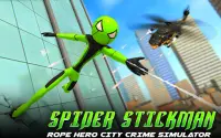 Spider-man: Stickman Rope Hero Screen Shot 8