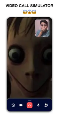 Creepy Momo📞 Talk video call   chat Screen Shot 0