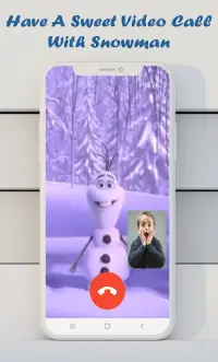 Video call chat snowman prank Screen Shot 1
