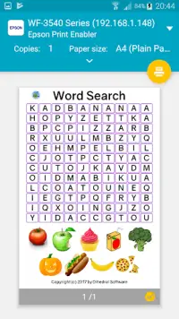 Picture Word Search with Puzzle Printouts Screen Shot 5