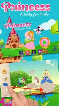 Permainan puzzle putri kecil - game edukasi Screen Shot 0
